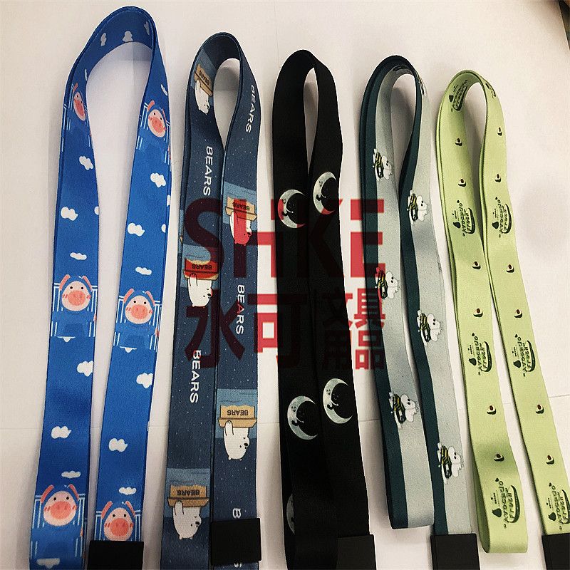 卡通可爱女款挂脖手机挂绳子钥匙手腕吊饰链定制应援物图案logo挂绳细节图