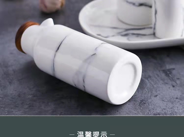 创意厨房大理石纹陶瓷油壶 酱油醋瓶油瓶醋壶详情图2