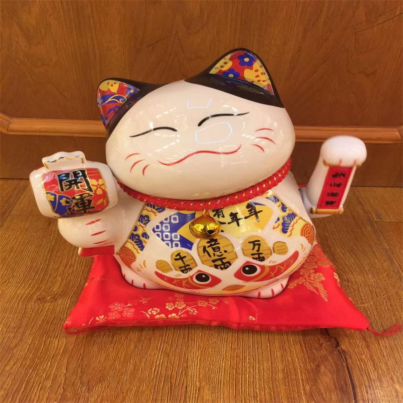 South Thai drum ceramic rocker cat