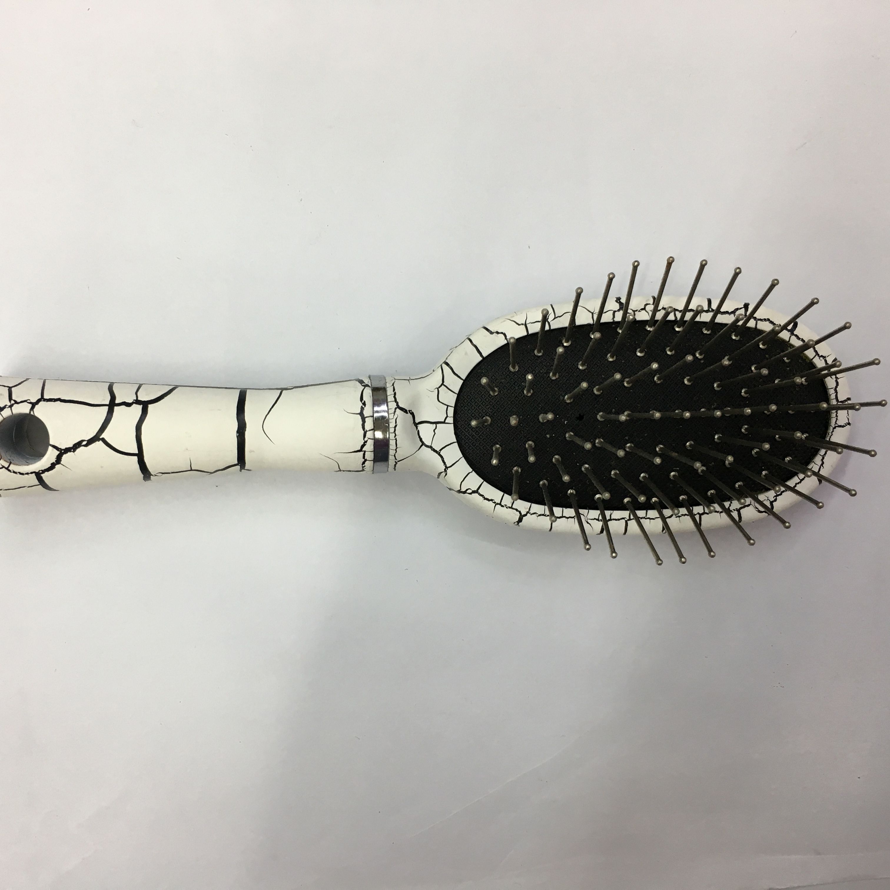 Black And White Pattern Plastic Hair Comb