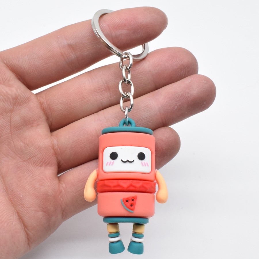 Pvc Cartoon Fruit Character Key Chain Pendant Application Scenario