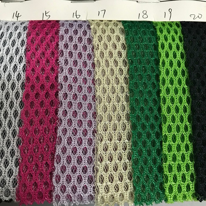 三明治网网布色卡箱包材料菱形网六角网面料厂家直销热销大量现货详情图8