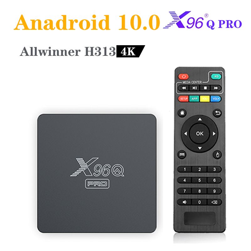 X96Q PRO 网络机顶盒 双频4K Android10.0 Allwinner H313 tv box图