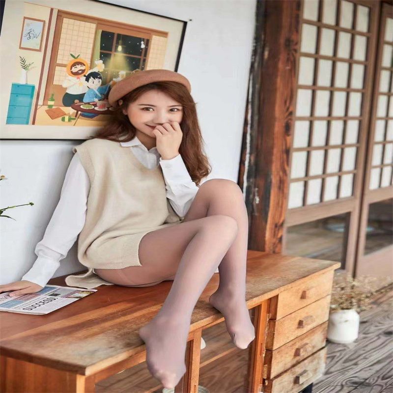 2021秋冬新款锦纶高密分层大小头加厚加绒打底裤女外穿