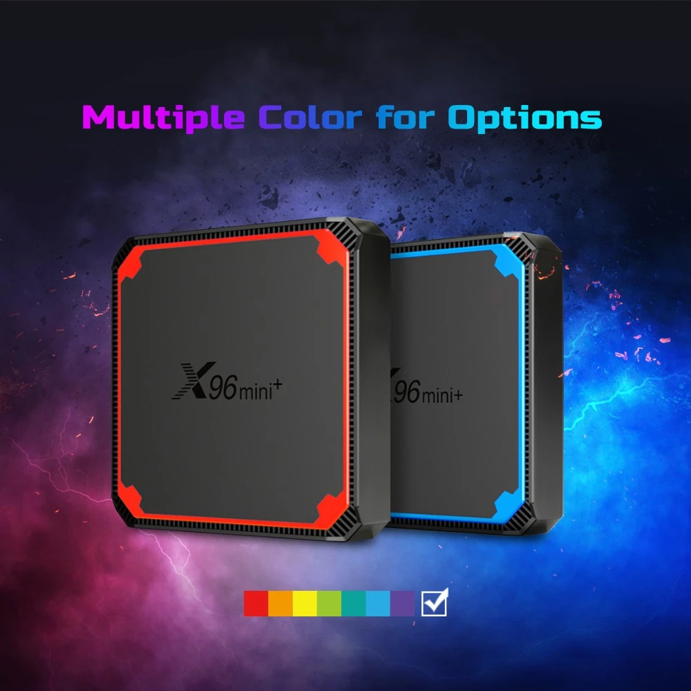 X96 mini+ New set-top box Amlogic S905W4 Dual wifi 4k Bluetooth TV box detail image 1