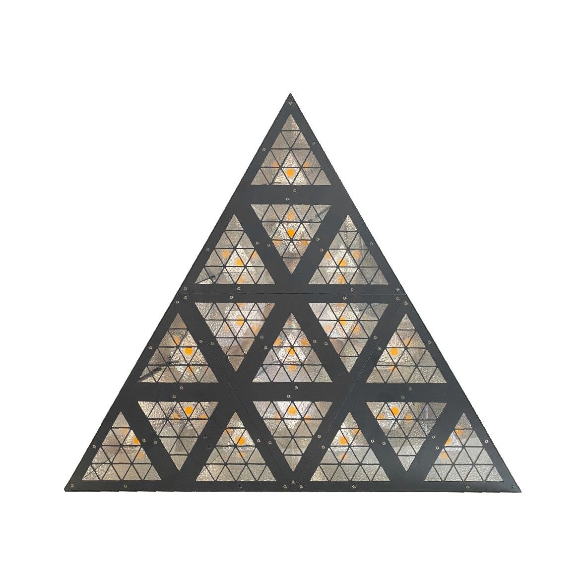 Antique-style triangular LED special effect light