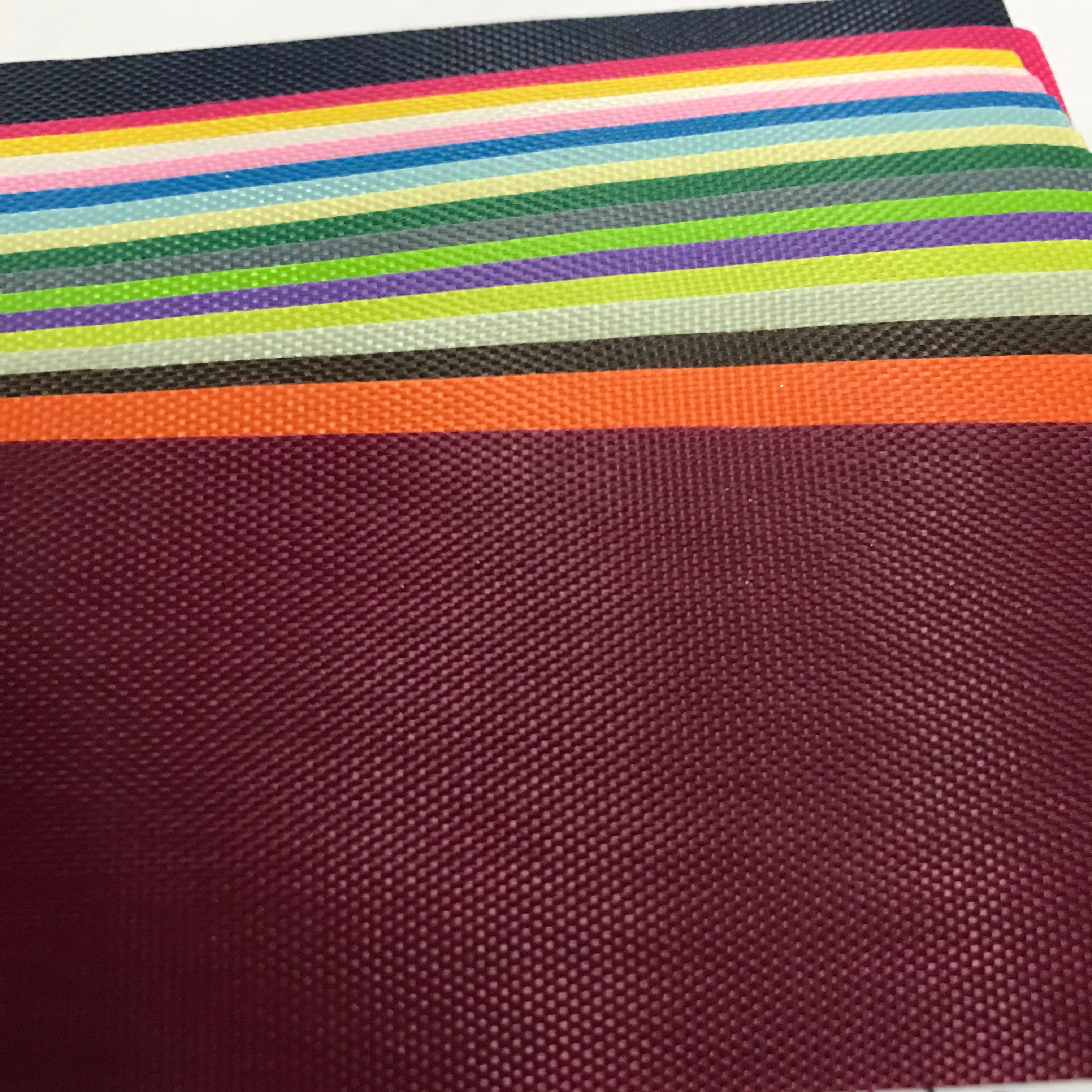 Blue PVC Oxford cloth bags, tents, eco-friendly coated calendered fabric 420D Oxford cloth detail image 6