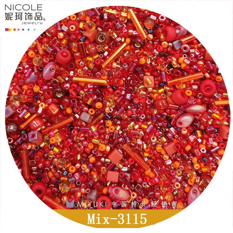 Miyuki御幸混合米珠 混珠 日本进口 手工 串珠梭编DIY 2MM 50克装详情图4