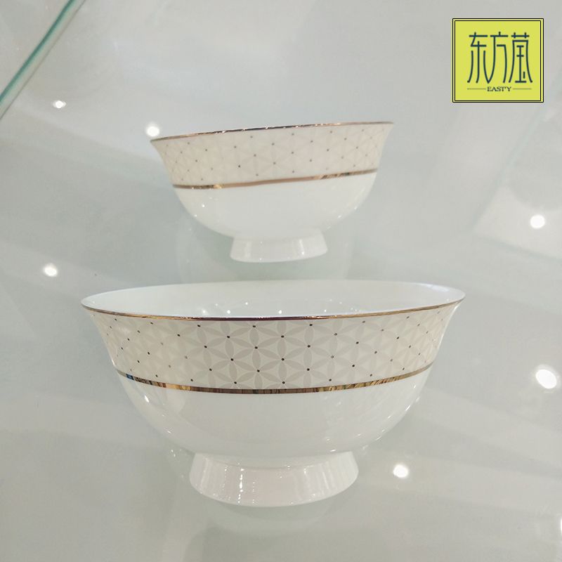 Ceramic tableware sets include tableware sets, bowls, plates and saucers, high-end gift bowls from bone China, and household tableware sets Specification image