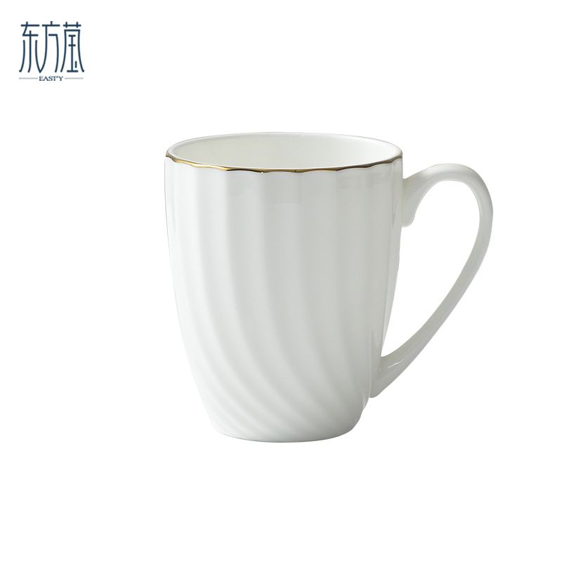 Ceramic cups, bone China cups, mugs, water cups, tea cups, single cups, gift cups, advertising cups, milk cups, breakfast cups, milk cups, embossed hand-painted gold Item Picture