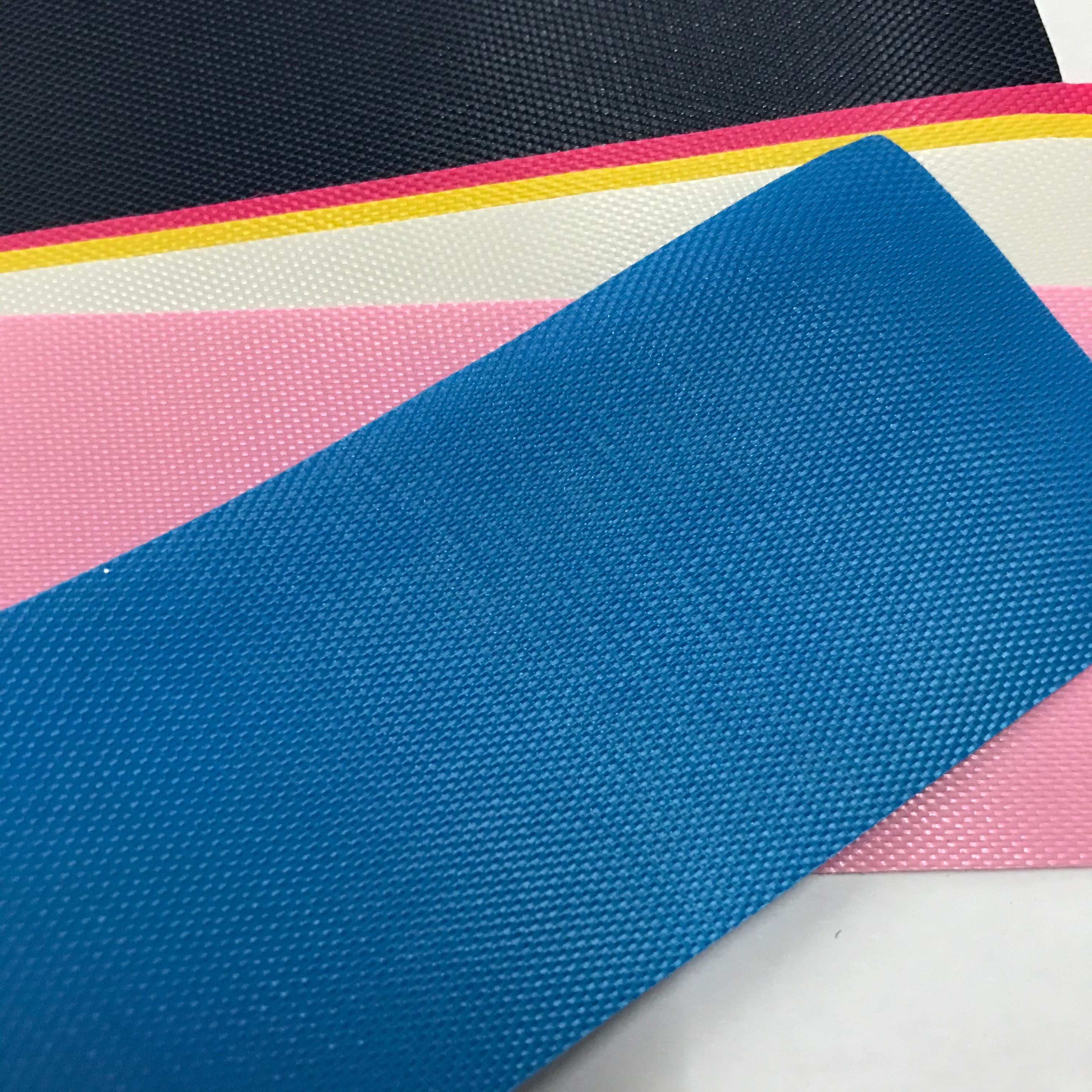 Lake blue PVC Oxford cloth bags, tents, eco-friendly coated calendered fabric 420D Oxford cloth Item Picture