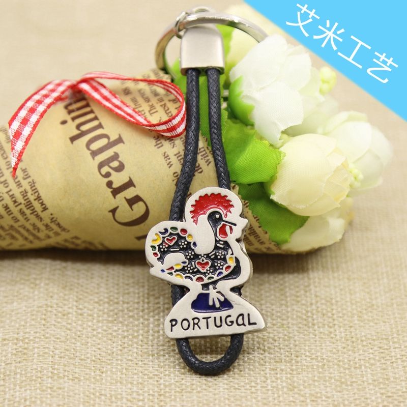 Direct sales from Yiwu factory: Metal zinc alloy keychains, plastic acrylic keychains, No. 08, Rongen Item Picture