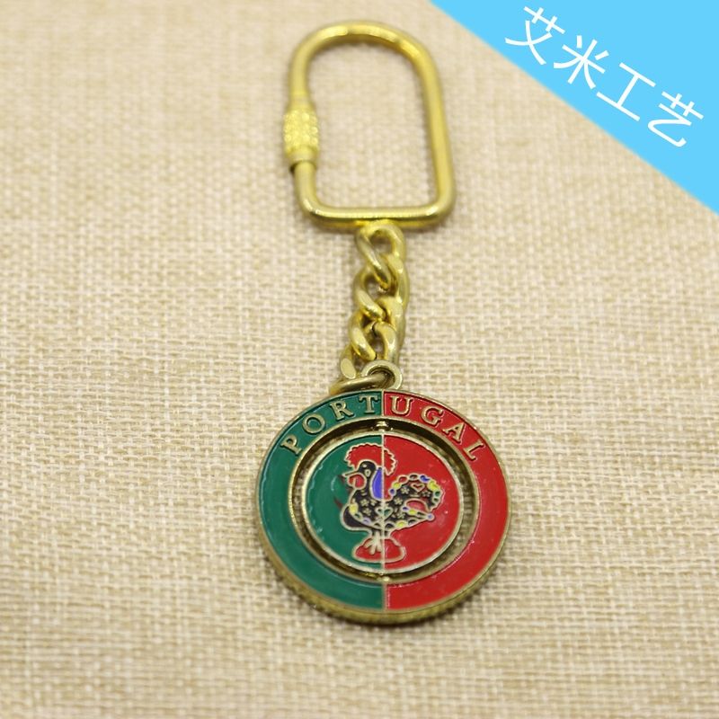 Direct sales from Yiwu factory: Metal zinc alloy keychains, plastic acrylic keychains, No. 07 Rongen details Picture