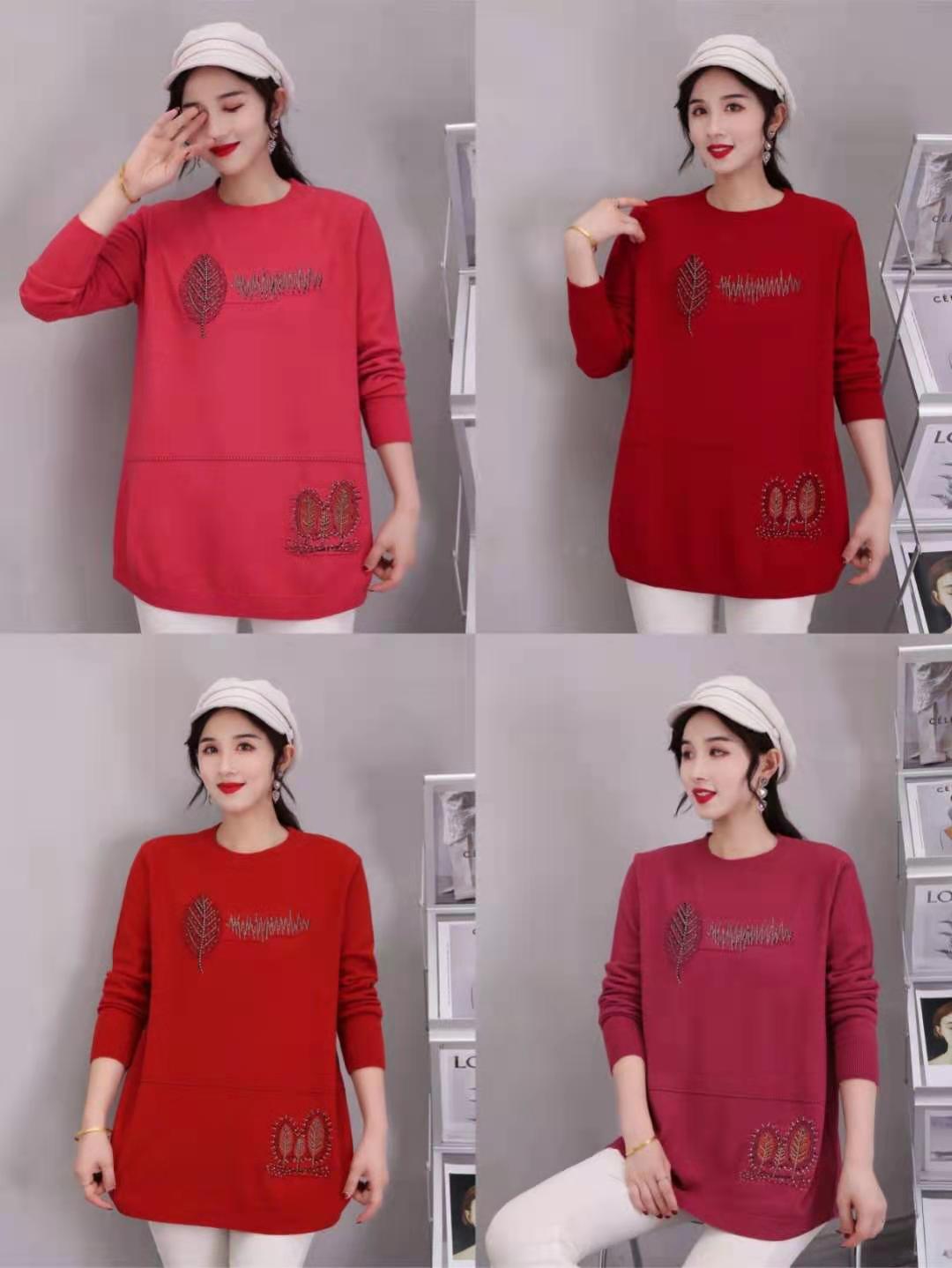 中老年衫绣花产品图