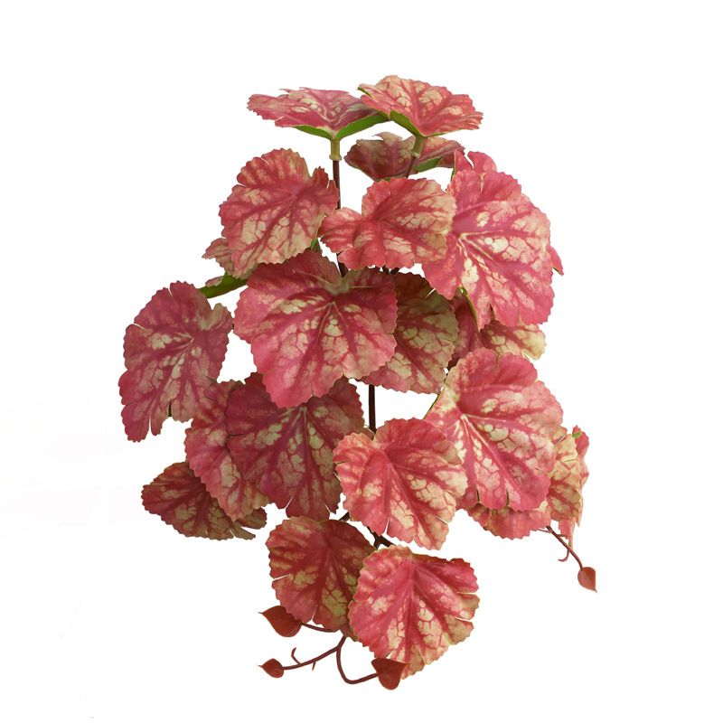 Artificial green plants with 23 leaves, laminated with a touch of vitriol root, are used as materials for indoor plant wall decoration and flower arrangement ornaments