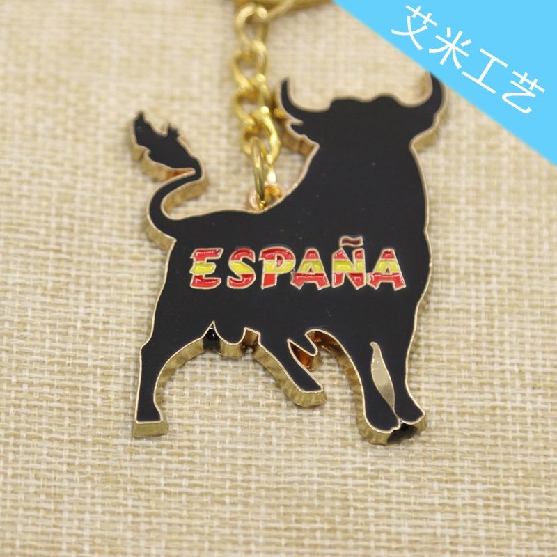 Direct sales from Yiwu factory: Metal zinc alloy keychains, plastic acrylic keychains, No. 24, Rongen Application Scenario
