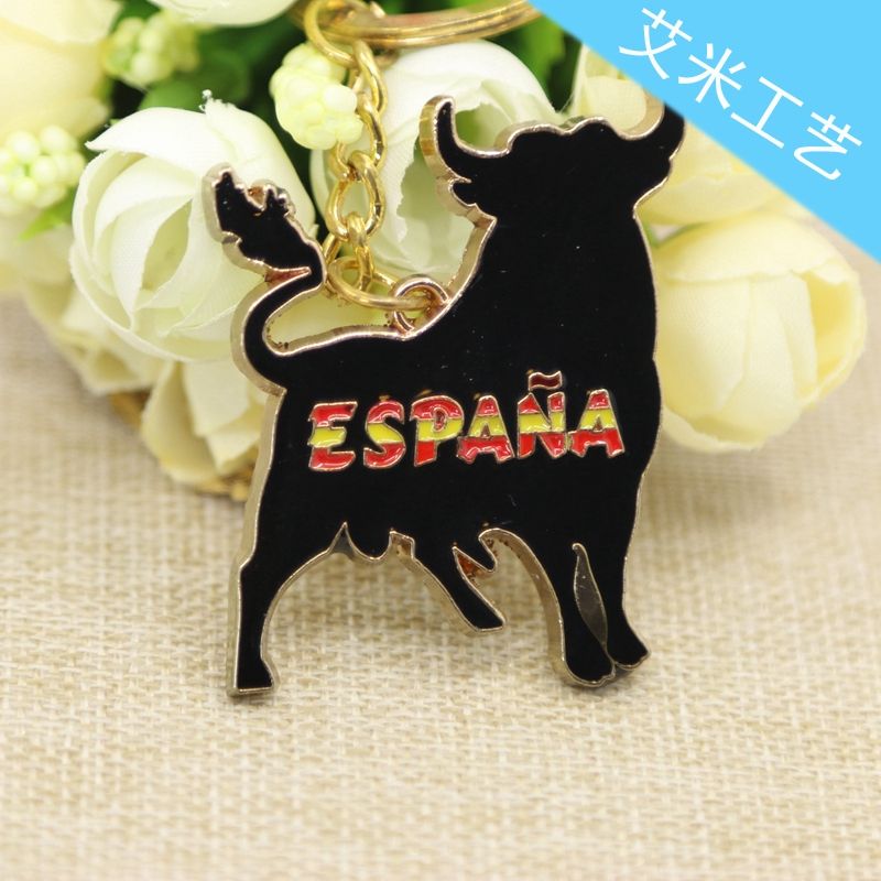 Direct sales from Yiwu factory: Metal zinc alloy keychains, plastic acrylic keychains, No. 24, Rongen Specification image