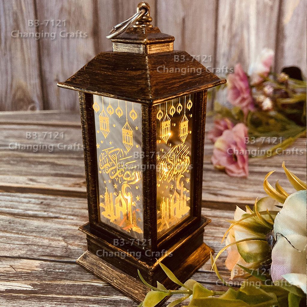 Ramadan plastic antique kerosene flame lamp wind lamp decoration process electronic candle creative ornaments Street stall goods imported ten thousand Christmas decoration cross border wholesale shiver sonic boom wedding road lead LED lantern soft decoration prop 087 Application Scenario