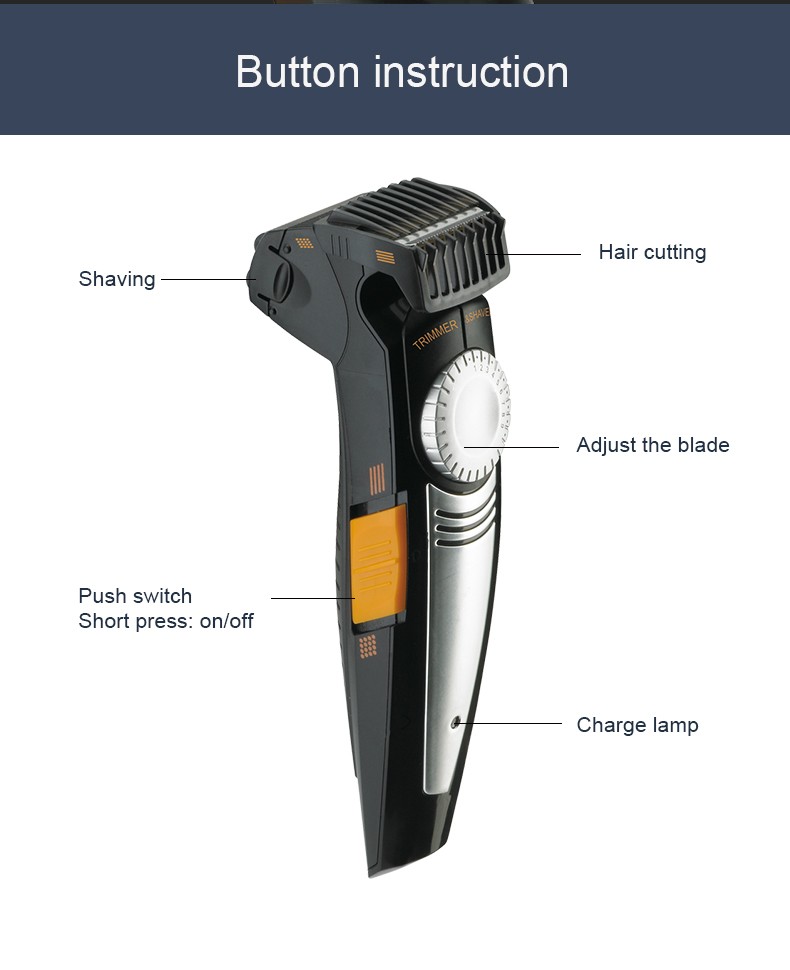 DALING-1018 electric hair clipper for adults and children, household low-noise adjustable hair clipper, dual-purpose for shaving, export wholesale pic 13