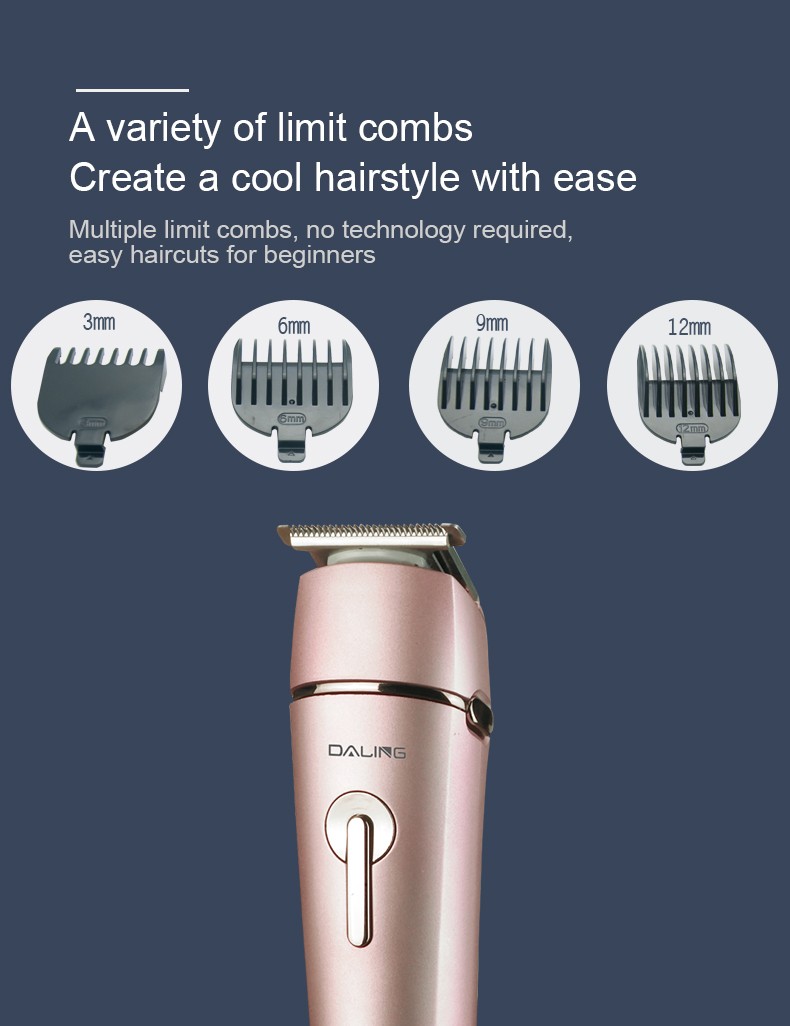 DALING-1015 engraved clipper, Hair clipper, electric hair clipper, oil head engraving, trimming, blank space caliper, wholesale for foreign trade detail image 8