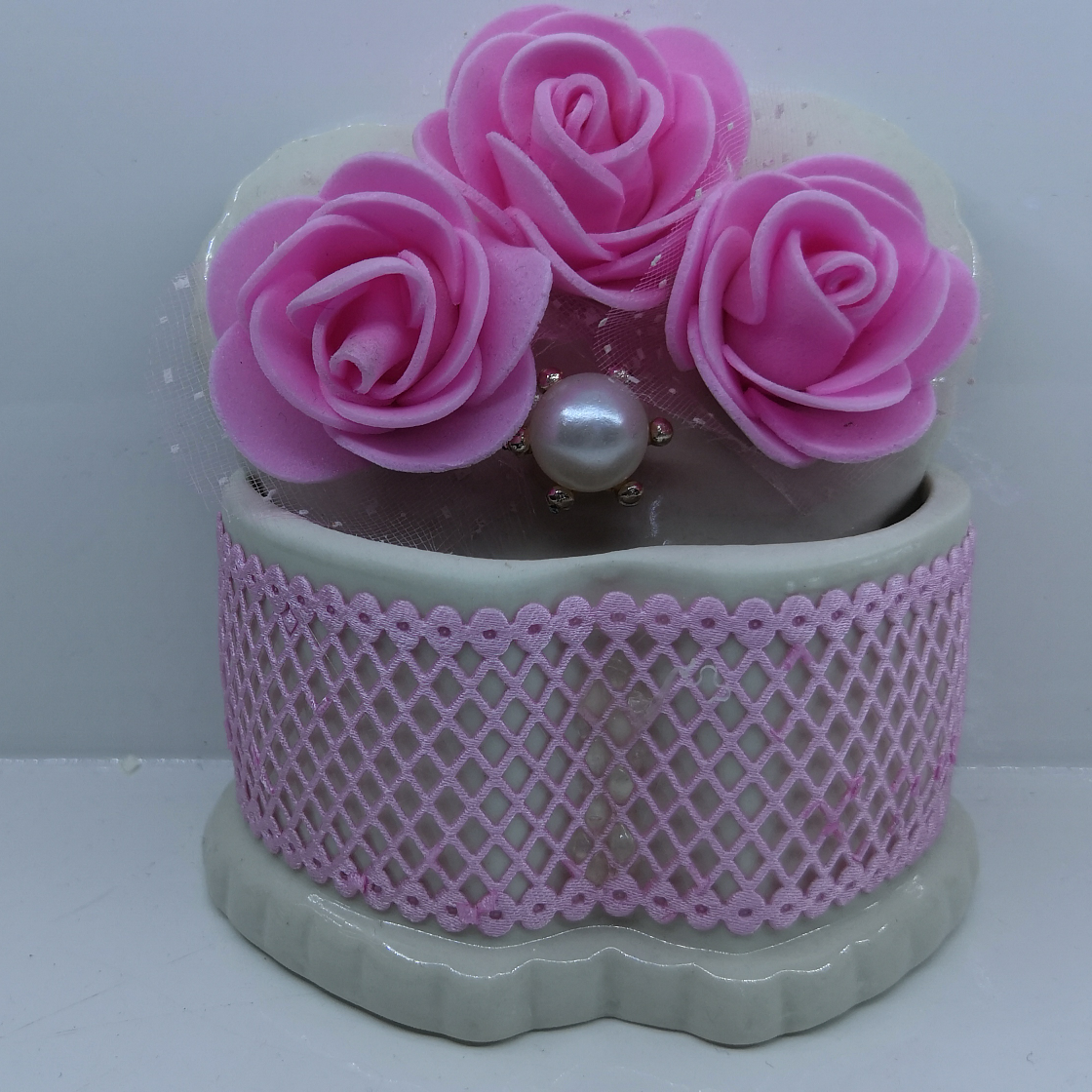 心形珠宝盒陶瓷工艺礼品盒网红储物盒新款婚庆糖果罐