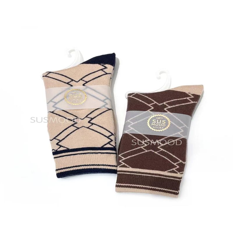 法国油画袜子男中筒袜女ins潮欧美街头创意抽象复古风情侣长袜105