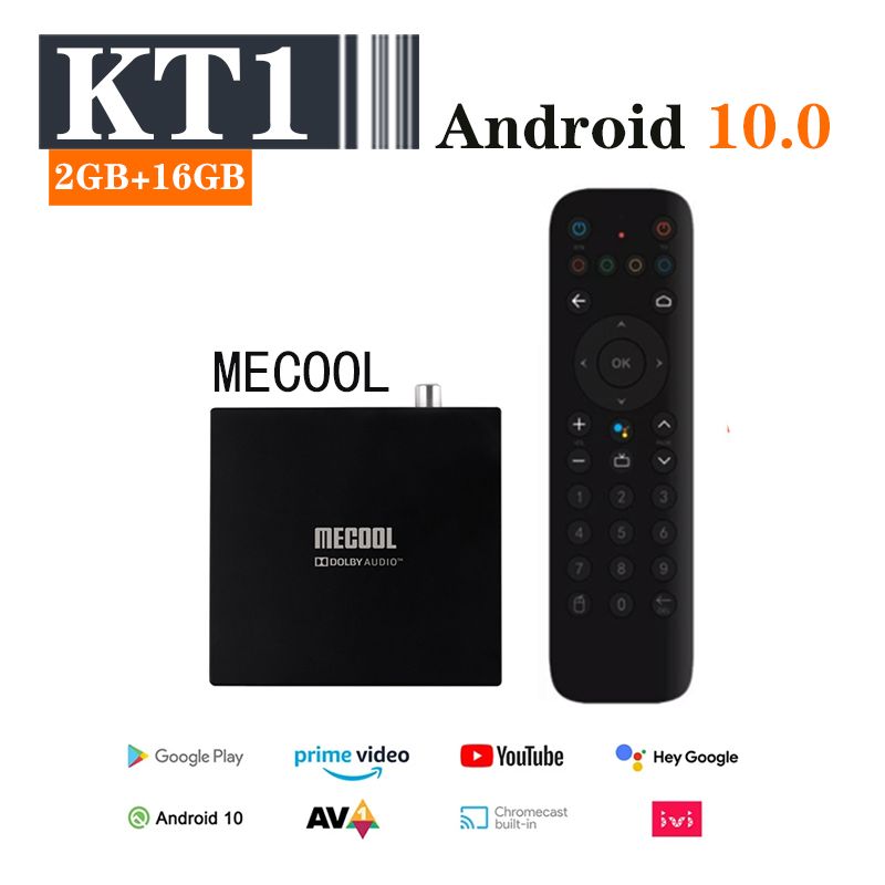 MECOOL KT1 机顶盒 2+16 Amlogic S905X4 Android 10.0 tv box