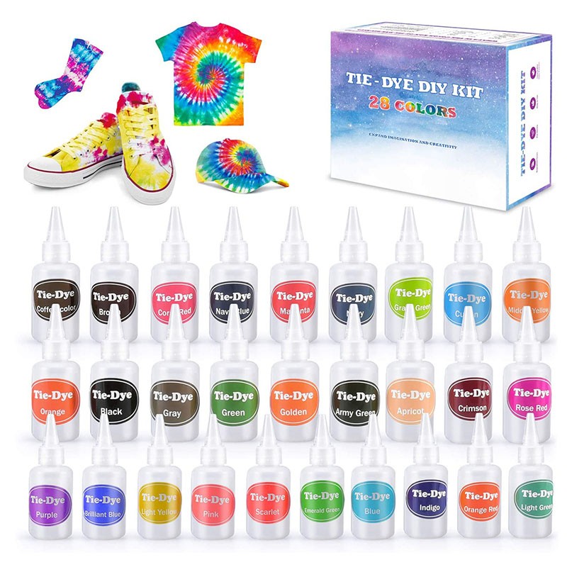 冷水染料颜料棉麻服装染色12色扎染染料儿童成人DIY套装颜料套装详情图1