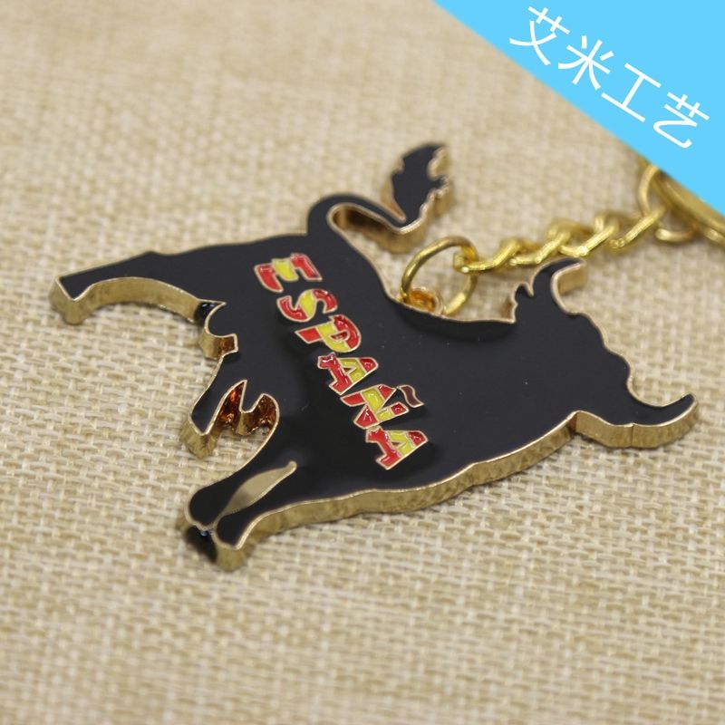 Direct sales from Yiwu factory: Metal zinc alloy keychains, plastic acrylic keychains, No. 24, Rongen Item Picture
