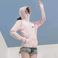 XH新款女夏季冰丝透气薄款潮宽松弹性防晒衫日系风防紫外线防晒衣图