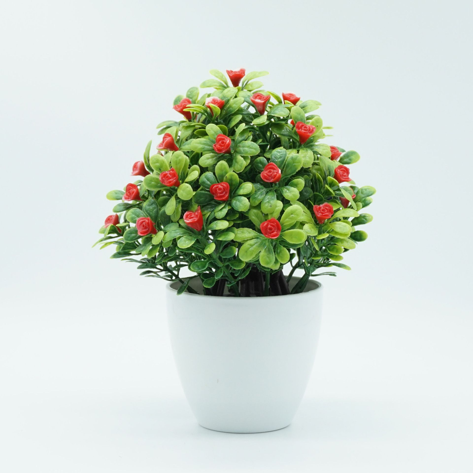 Factory direct sales of new artificial flower bonsai, artificial flower potted plants and ornaments, wholesale of indoor artificial green plants and flowers for living rooms Item Picture