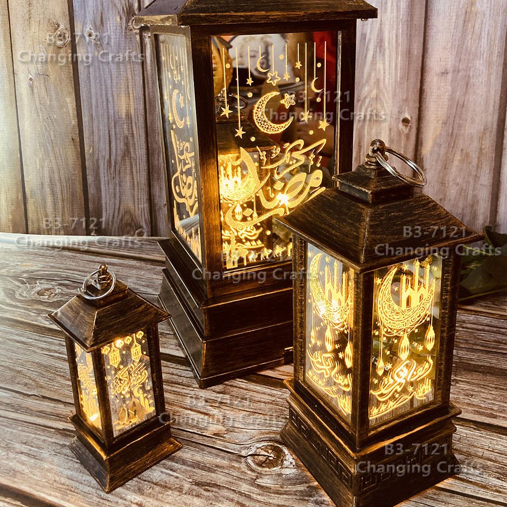 Ramadan plastic antique kerosene flame lamp wind lamp decoration process electronic candle creative ornaments Street stall goods imported ten thousand Christmas decoration cross border wholesale shiver sonic boom wedding road lead LED lantern soft decoration prop 087 Specification drawing