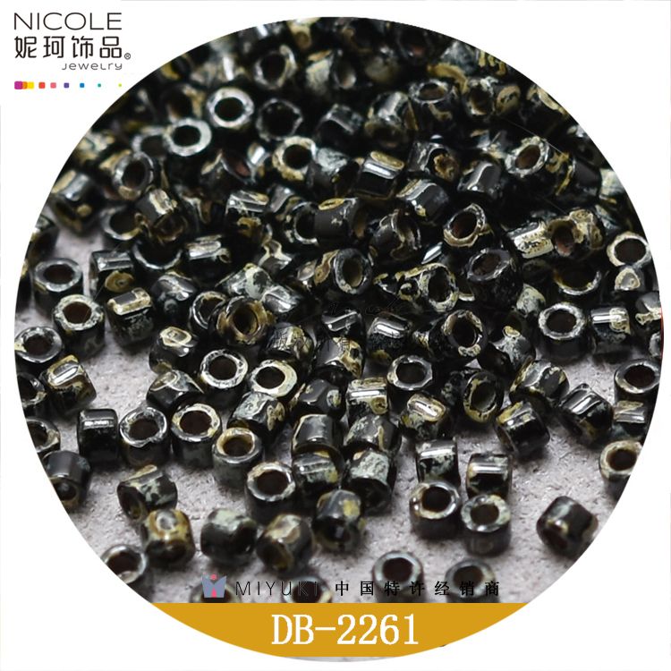  日本miyuki进口1.6mm御幸古董珠【6色毕加索系列】10g装 妮珂饰品2261