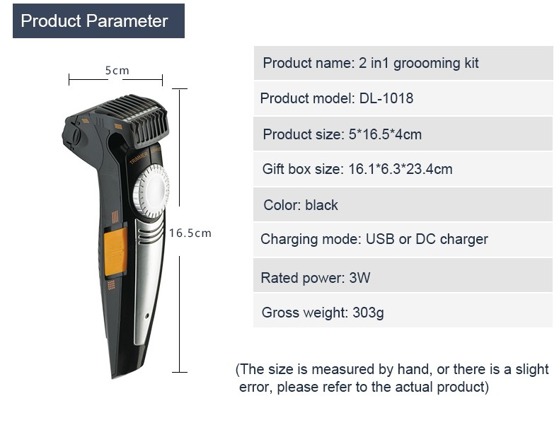 DALING-1018 electric hair clipper for adults and children, household low-noise adjustable hair clipper, dual-purpose for shaving, export wholesale pic 14
