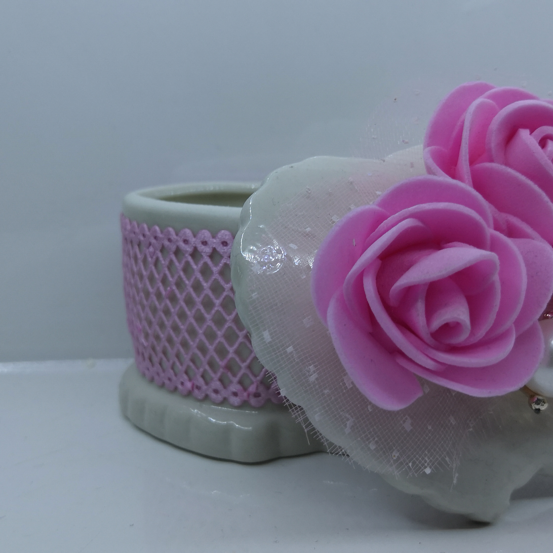 陶瓷首饰盒爱心珠宝盒陶瓷工艺礼品盒网红储物盒新款婚庆糖果罐图