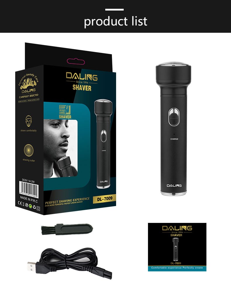 DALING Electric Nasal Hair Trimmer DALING-7009 Men's Nasal Hair Cleaning and Shaving Device, rechargeable nasal hair trimmer, wholesale for export detail image 11