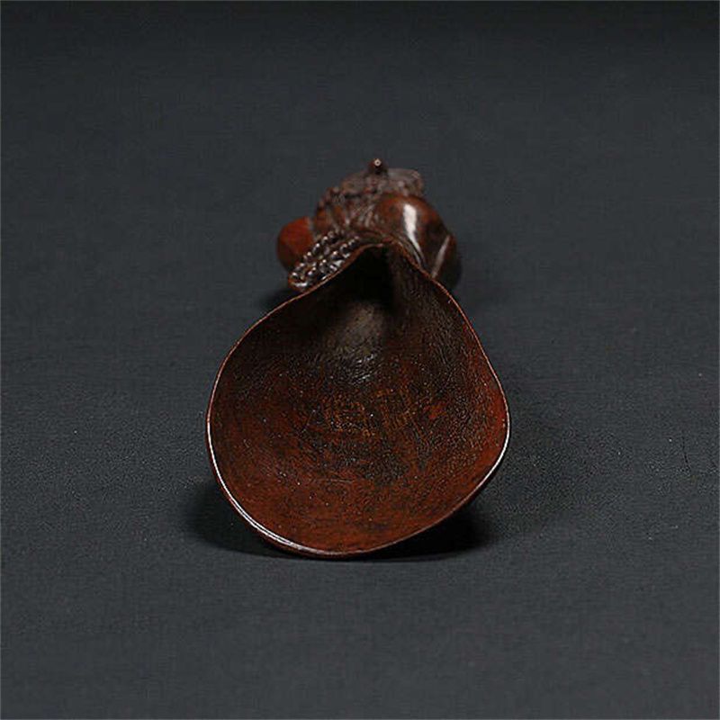 纯铜茶宠摆件黄铜盖置铁壶盖托创意仿真茶玩功夫茶具零配12