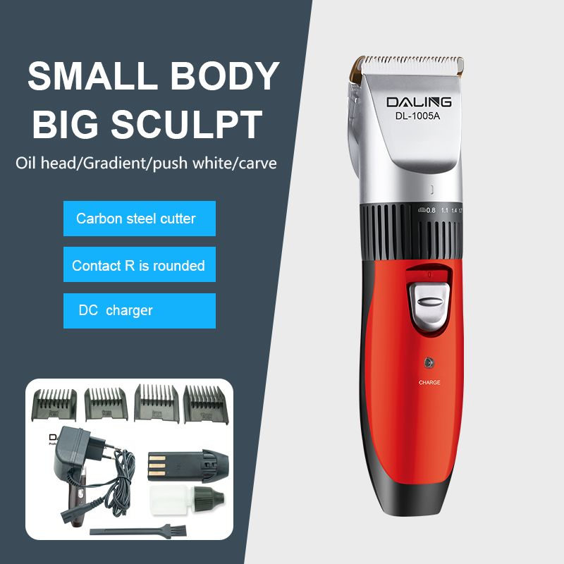 DALING-1005A engraved Hair clipper, electric hair clipper, oil head engraving, trimming, blank space, hair cutting tool, hair clipper, shaving head, adult and children's electric hair clipper, wholesale for export