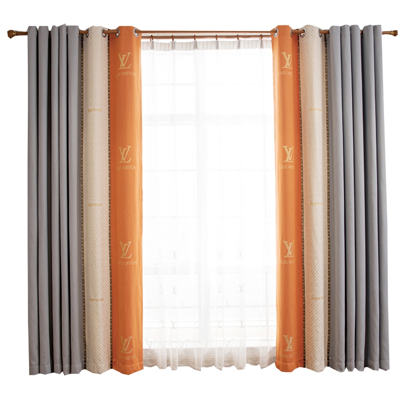 布艺窗帘实物图