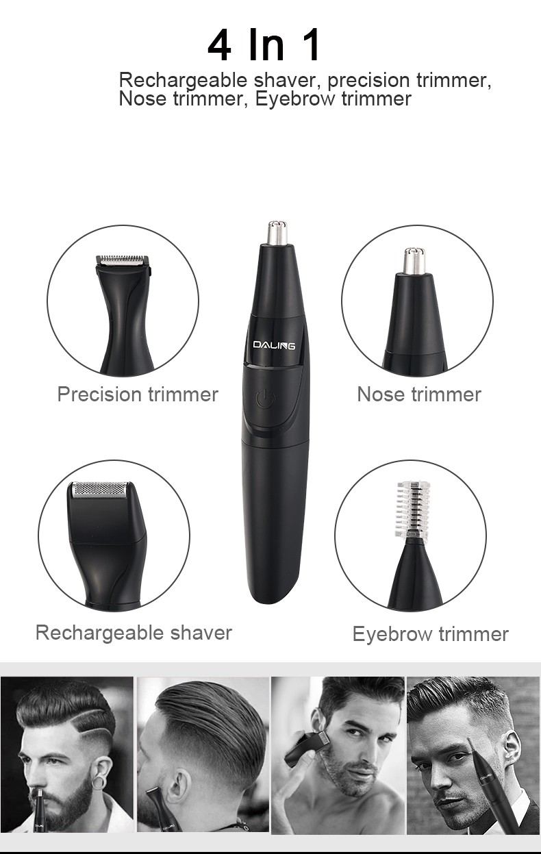 DALING Electric Nose Hair Trimmer DALING-7010, multi-functional nose hair trimmer, Eyebrow Trimmer, Cross-border detail image 4