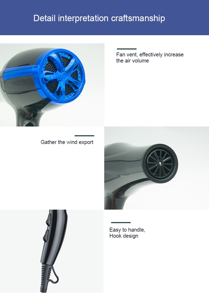DALING-3005 hair dryer, high-power hair dryer, household cold and hot air hair dryer, wholesale cross-border detail image 11