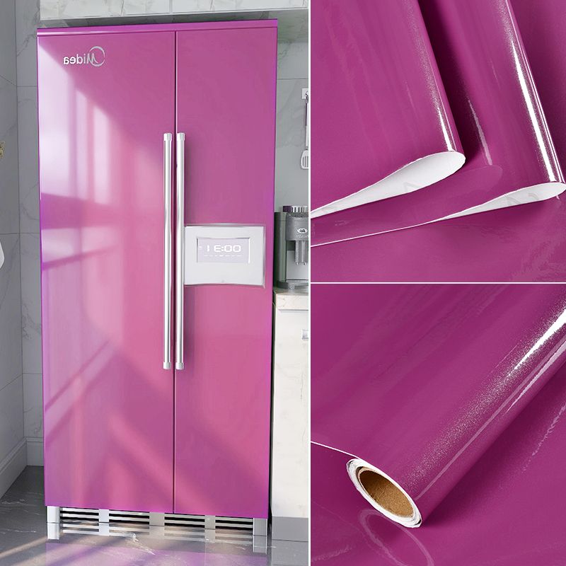 Purple pearlescent self-adhesive wallpaper with back glue, moisture-proof, water-proof, easy to clean, stain-proof for renovation, kitchen fume sticker, furniture sticker, cabinet sticker, furniture renovation, wardrobe, office desk, door, table, bedroom, living room, 60cm*3m