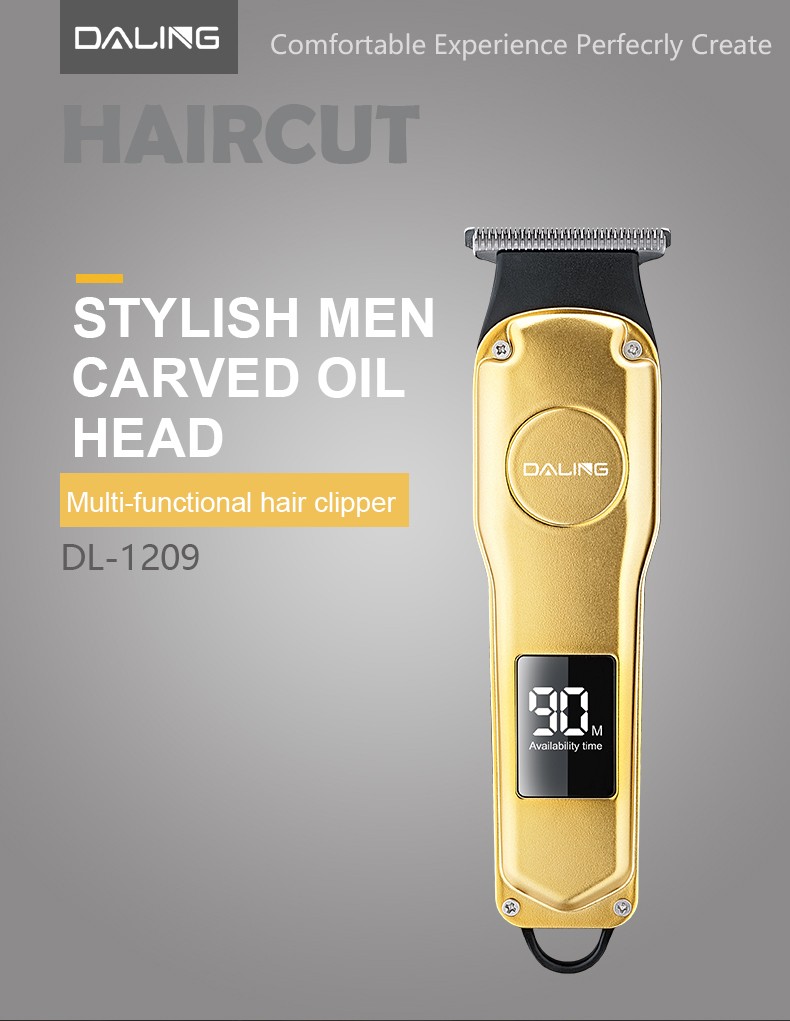 DALING-1209 Professional rechargeable Hairdressing Tool, high-power electric clipper wholesale Cross-border pic 1