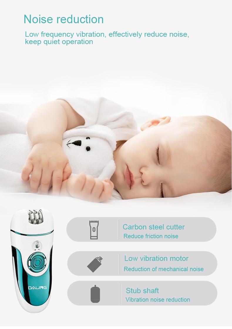 DALING-6018 for ladies, USB charging, pull-out, multi-functional, four-in-one hair remover, hair shaver, razor, hair remover with light, cross-border detail image 9