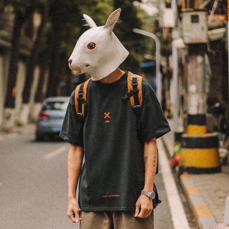 Pure cotton short-sleeved T-shirt for men, summer trend round-neck half-sleeved new Korean style loose and versatile men's T-shirt top 39 details Picture