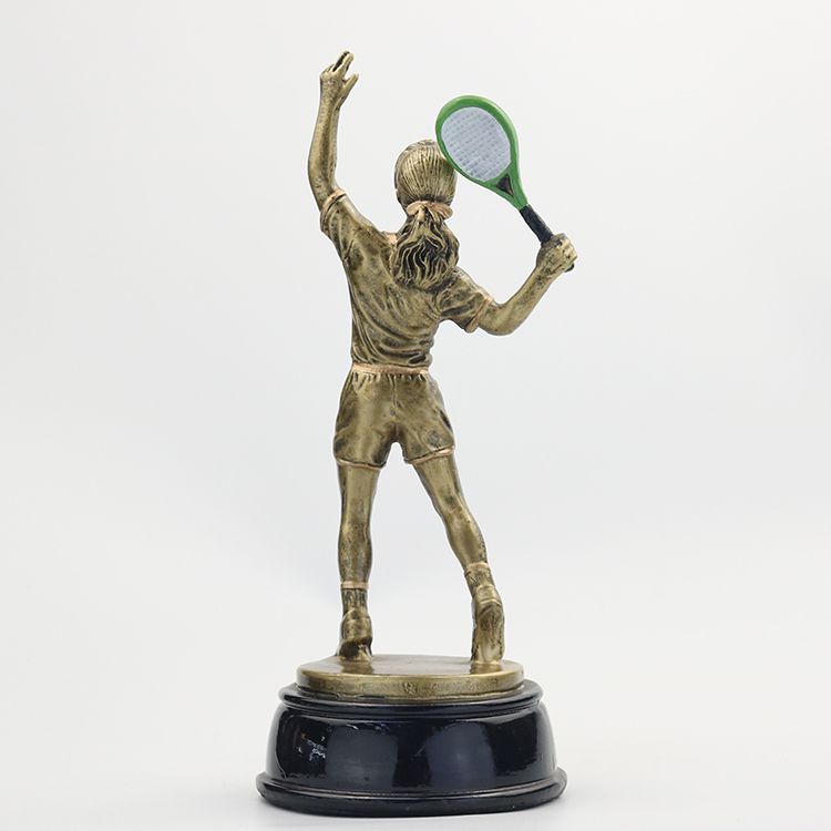 Female tennis figure Resin Trophy Tennis Competition Award Trophy HX2688 Application Scenario