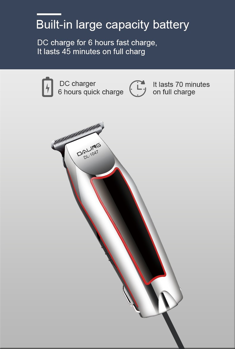 达玲DALING-1047专业充电式油头理发器剃光头大功率电推剪批发详情5