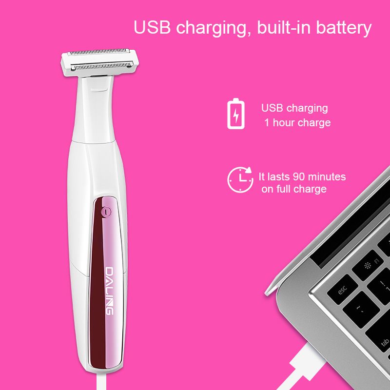 DALING-6005 multi-functional three-in-one hair shaving and massage Device for women, wholesale of cross-border hair shaving devices Application Scenario