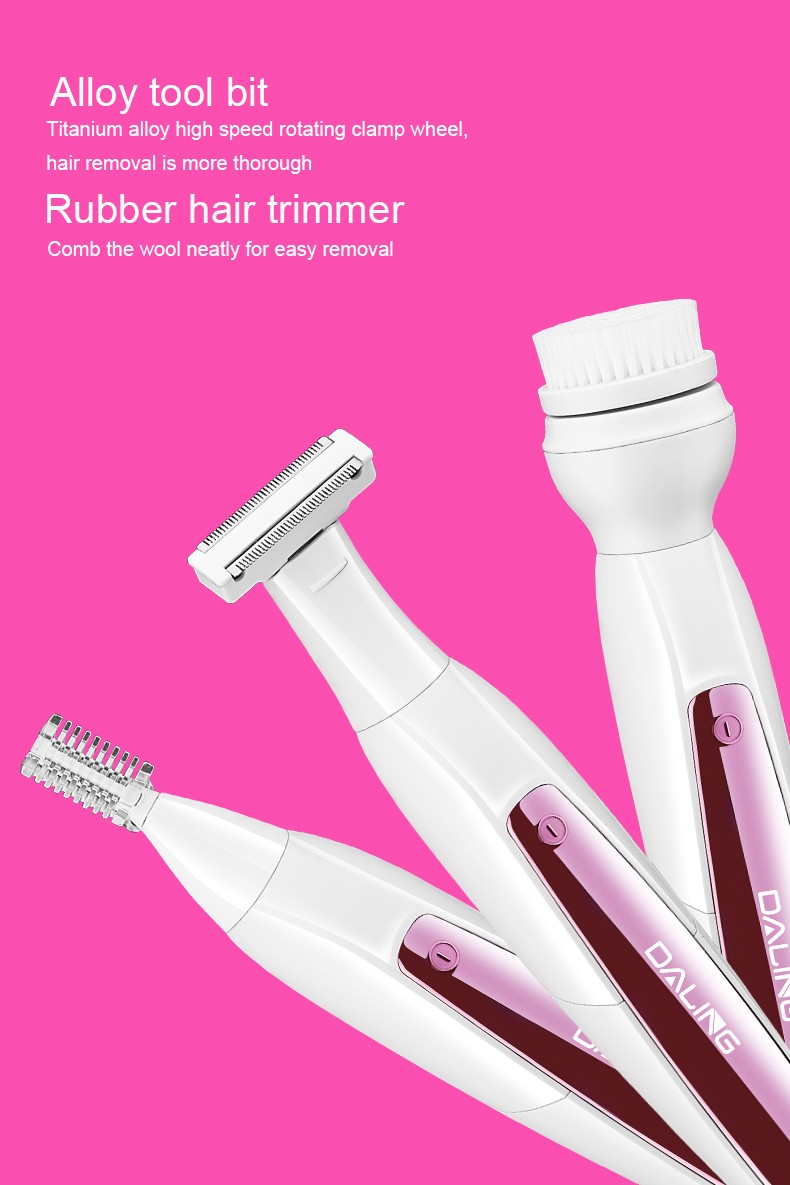 DALING-6005 multi-functional three-in-one hair shaving and massage Device for women, wholesale of cross-border hair shaving devices pic 4