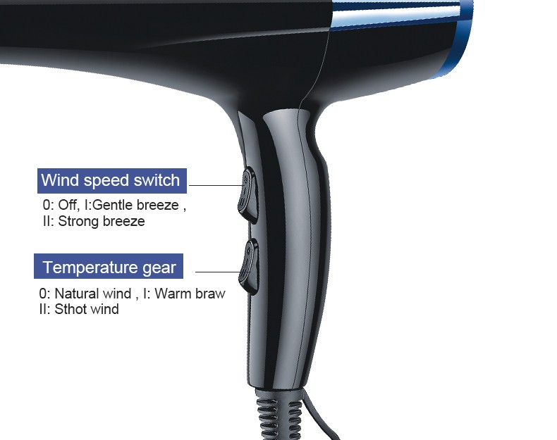 DALING-3005 hair dryer, high-power hair dryer, household cold and hot air hair dryer, wholesale cross-border detail image 9